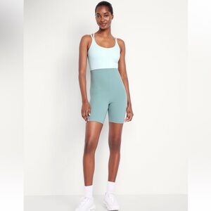 Old Navy StudioSmooth Color Block Activewear Jumpsuit, NWT, $55 Retail